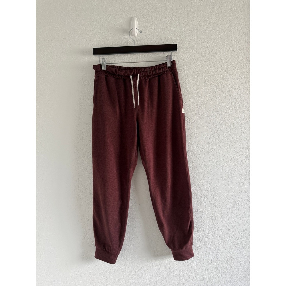 Vuori Performance Jogger Pants Size S Burgundy Red Purple Mauve Heather VW303